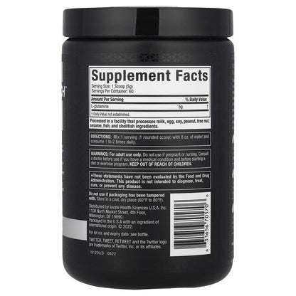Platinum 100% Glutamine, Unflavored, 10.58 Oz (300 G)